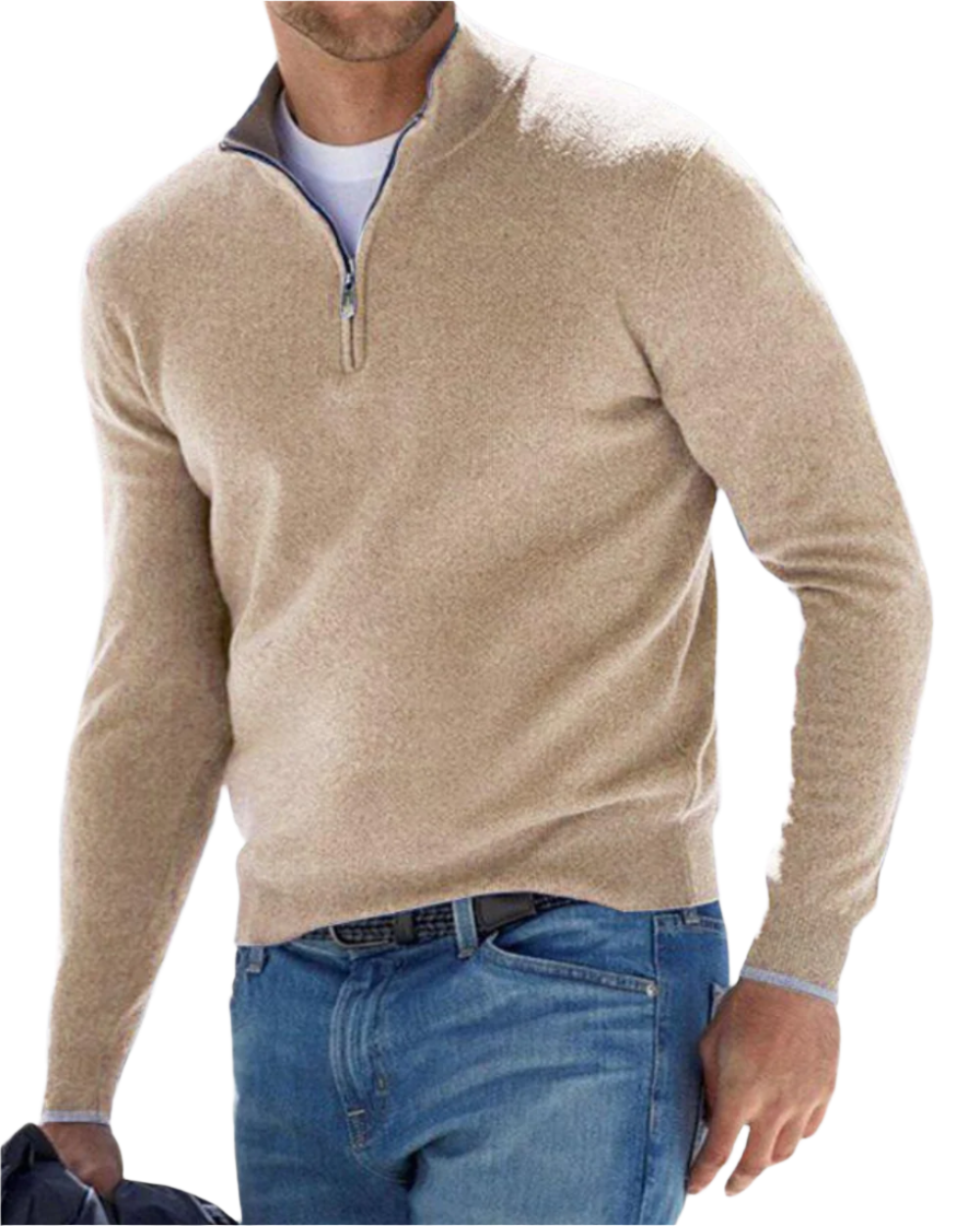 Elegante jersey con cremallera
