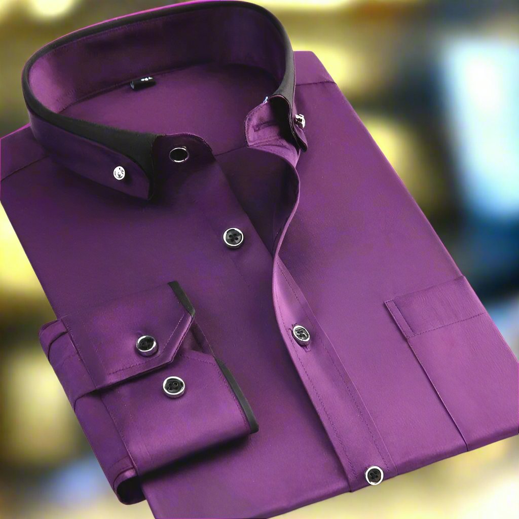 Albert: Camisa Clásica De Algodón Con Mangas Largas