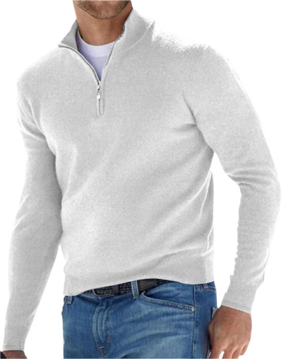 Elegante jersey con cremallera