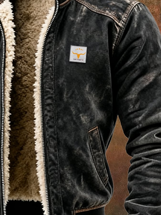 Chaqueta Vintage Forro De Sherpa