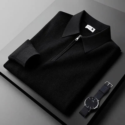 Elegante jersey con cremallera para hombre