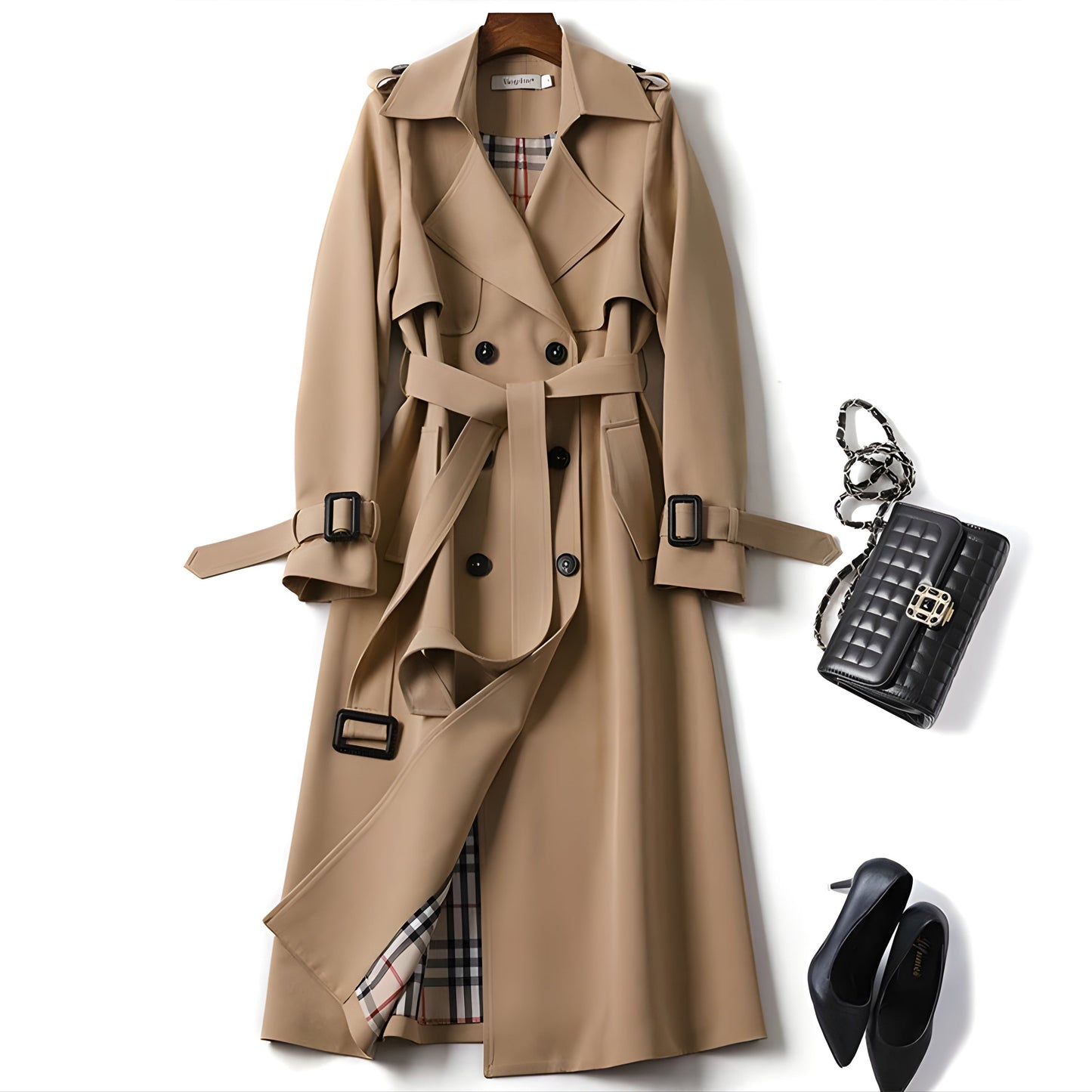Gabardina elegante y a la moda