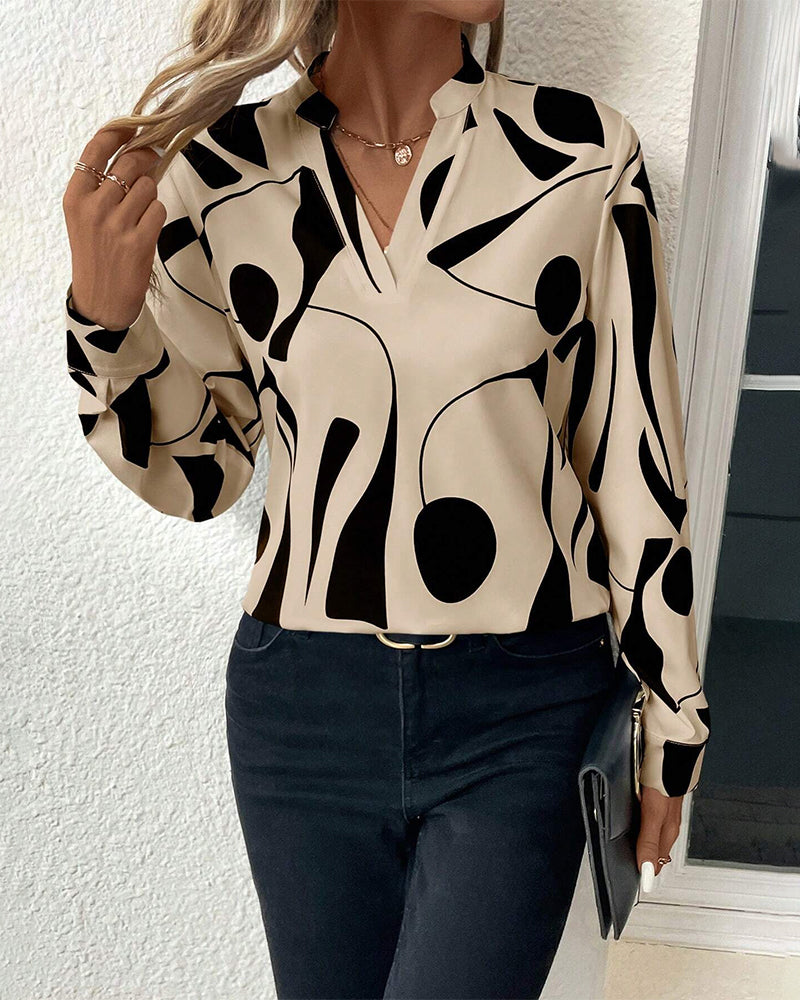 Estela™ | Blusa Estampada con Cuello
