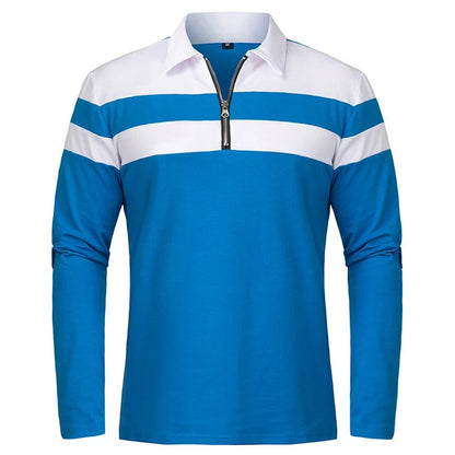 Elegante jersey de rayas con cremallera