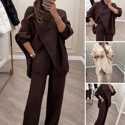 Conjunto Oversize Asimétrico de Punto -  Máximo confort