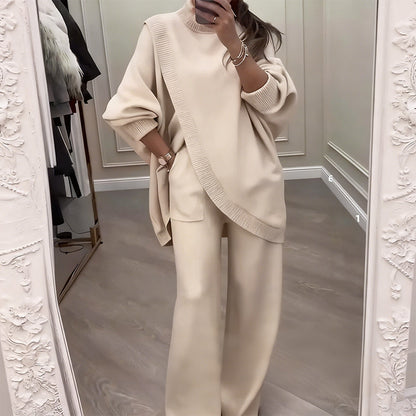 Conjunto Oversize Asimétrico de Punto -  Máximo confort