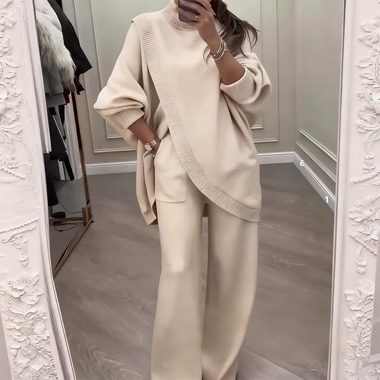 Conjunto Oversize Asimétrico de Punto -  Máximo confort