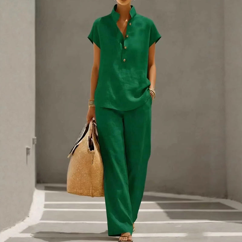 Conjunto de 2 Piezas para Mujer – Casual, Cómodo, Versátil